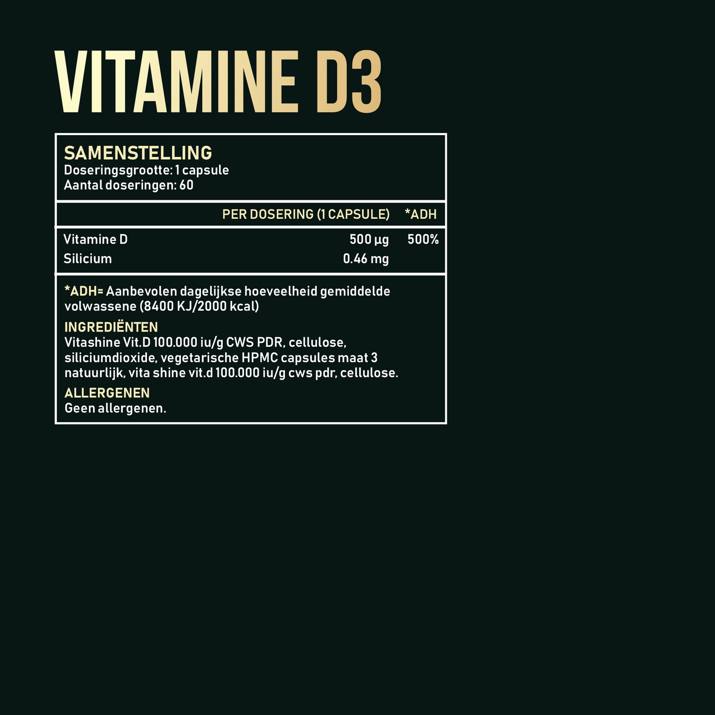 SolarSaga Vitamine D3