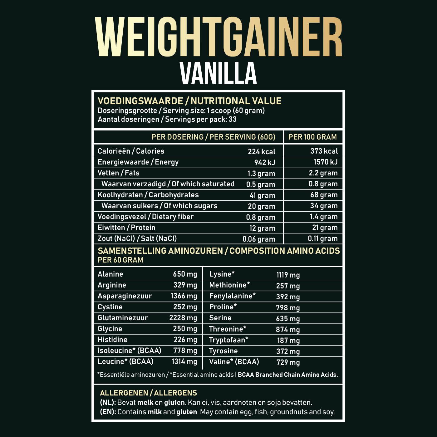 Baldur's Bulk Weightgainer